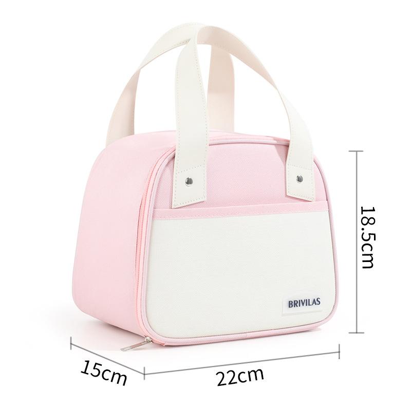 Simple Portable Waterproof Lunch Bag Picnic Outdoor Bento Storage Pouch Lunch Box Food Tote Insulation Bag Thermal Ice Bag