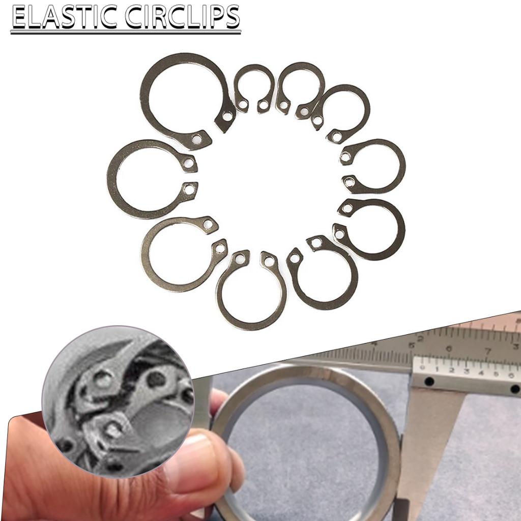 Neues 100-teiliges 304-Edelstahl-Außensicherungsring-Halteclip-Ring-Kit 8-18 mm