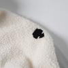 Men's Small Imitation Lambswool Fleece Stand Collar Cardigan Jacket