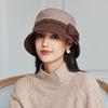 2022 herbst und Winter Mutter Kopfbedeckung Hohe Qualität Wolle Flache Top Frau Eimer Hut Dame Mode Filz Fedora Hüte