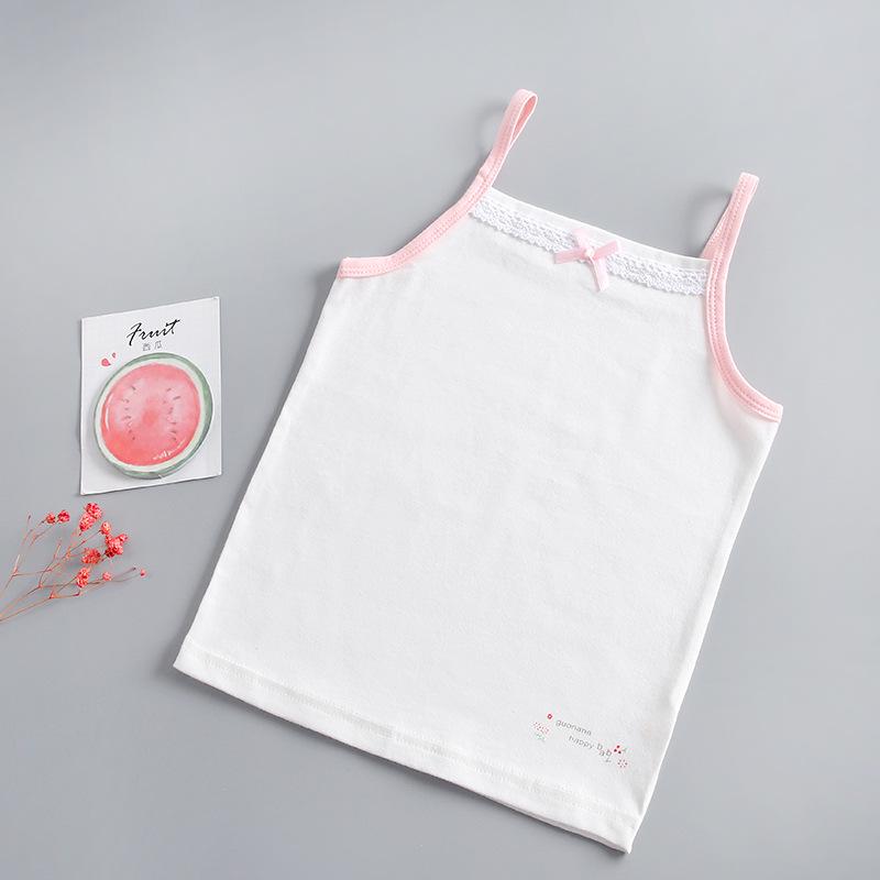 Girls' Pure Cotton Sleeveless Summer Vest