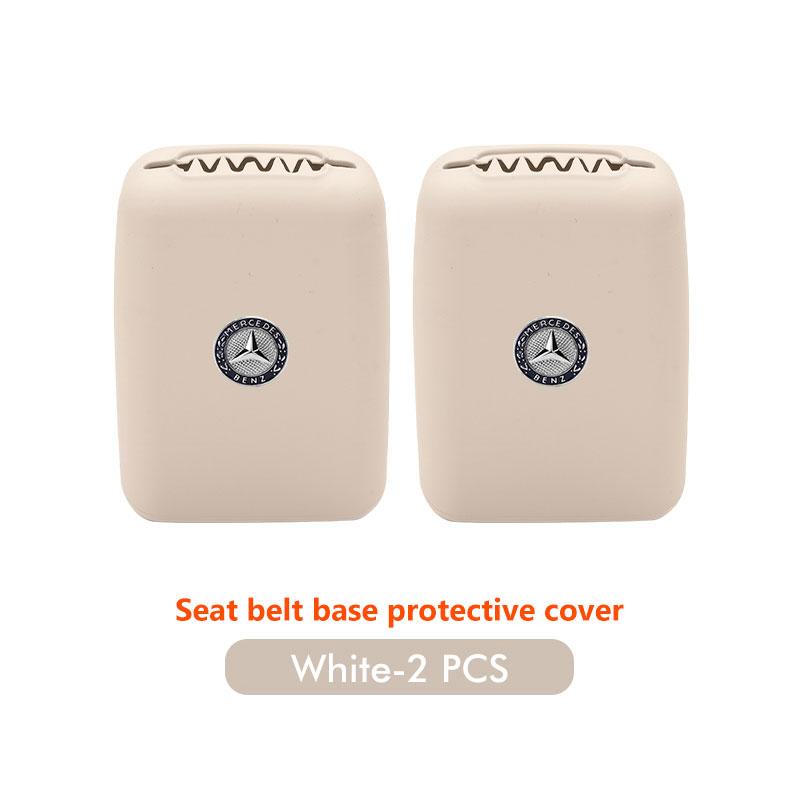 CQN1 For Benz Car Seat Belt Buckle Cover Anti-Scratch Protector Clip Car Accessories Interior W202 W212 W126 W140 W168 W177 CLS GLE