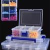 Tool Box Screw Organizer Removable Compartment Plastic Small Parts Organizer Hardware Organizer Box for Garage