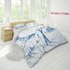 Ski Duvet Set Extreme Sports Themed Bedding Set Adult Youth Snow Mountain Printing Three-Piece Set