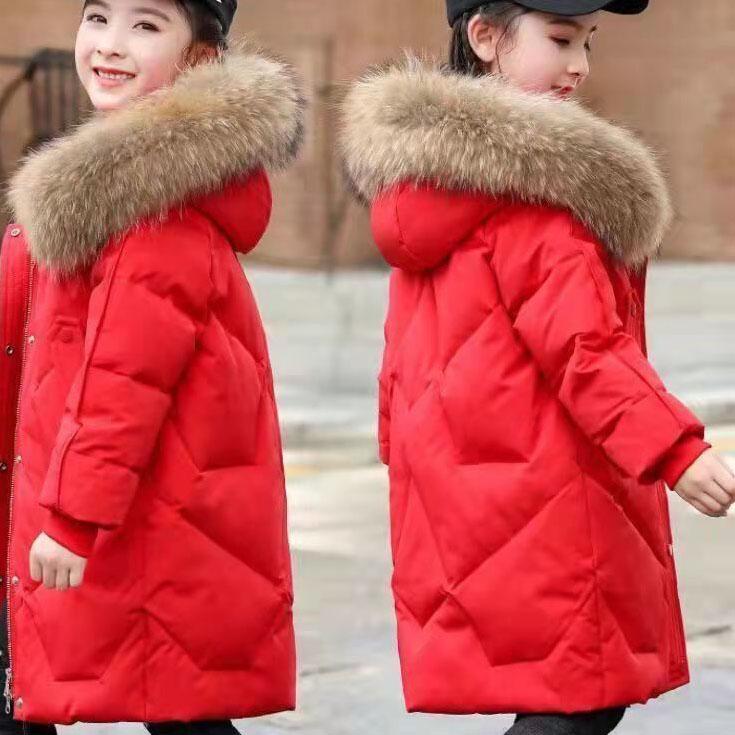 

Осінньо-зимовий теплий верхній одяг з підкладкою для дівчаток, повсякденна вільна куртка з капюшоном 160