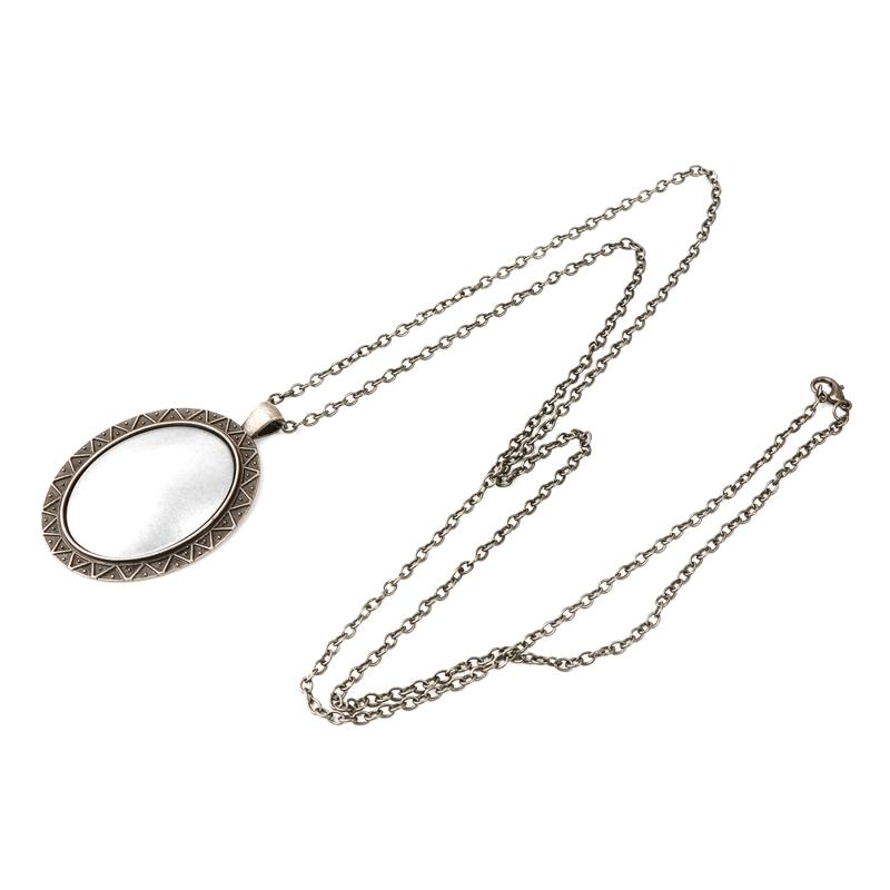 4-Pack Fashion Embroidery Pendant Kit with Scissors Needles Instructions DIY Necklace Art Crafts for Cross Stitch Kits G