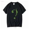 RIDDLER GLOW IN THE DARK LOGO Front Print T Shirt Black Vintage Washed Top For Everyday Wear Stylish Fashion Streetwear Soft