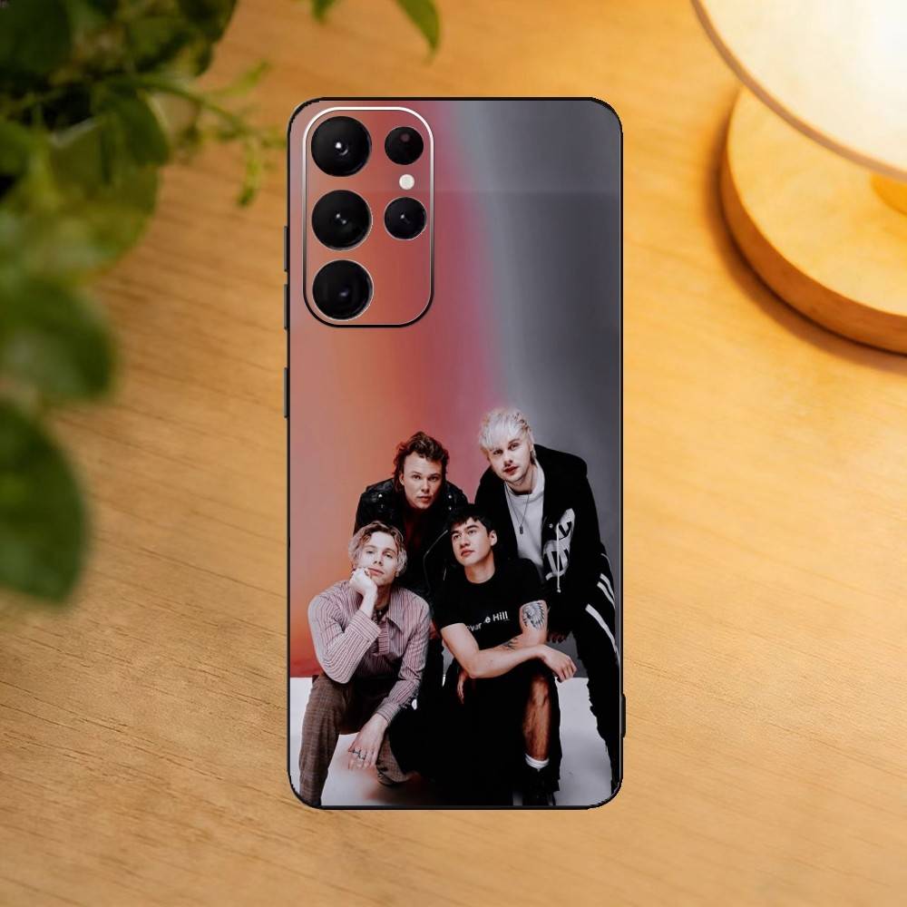 Popular Rock Band 5-5SOS Phone Case For Samsung S25,24,21,22,23,30,Ultra,20,Plus,Fe,Lite,Note Soft Black Cover