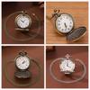 2pcs/set, Pocket Watch Set,1pc Quartz Movement Pocket Watch & 1pc Fashion Golden Anchor Necklace, Durable Accessories, Father's Day,Best Gift for Men.