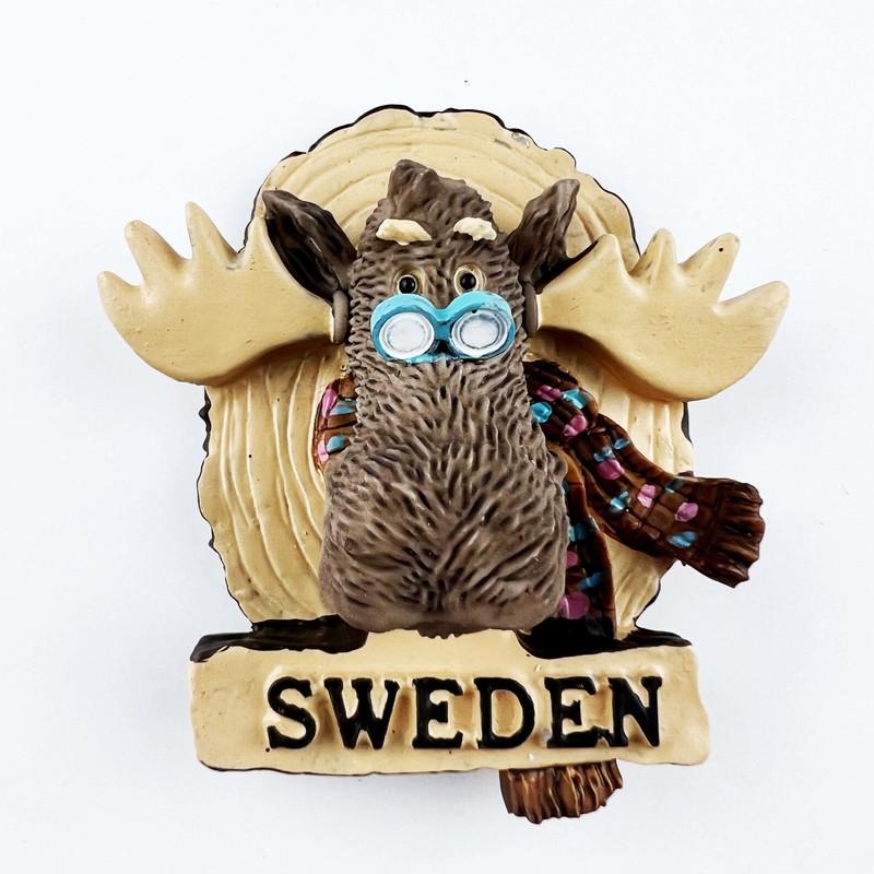 Sweden Travelling Fridge Magnets Creative Tourist Souvenirs Fridge Stickers Home Decoration Children Toys Magnetic Stickers