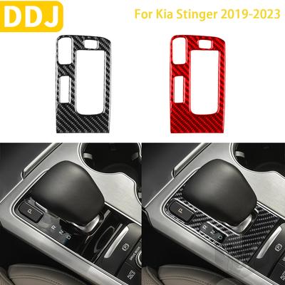 Pro Kia Stinger 2022 2023 Příslušenství Karbonové Interiér Auta Rám Řadicí Páky Ozdobný Nálepka Dekorace