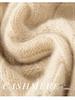 Women's 100% Cashmere Pom-Pom Hat - Three-Strand Winter Knit, Versatile Cable, Warm Ear Protection