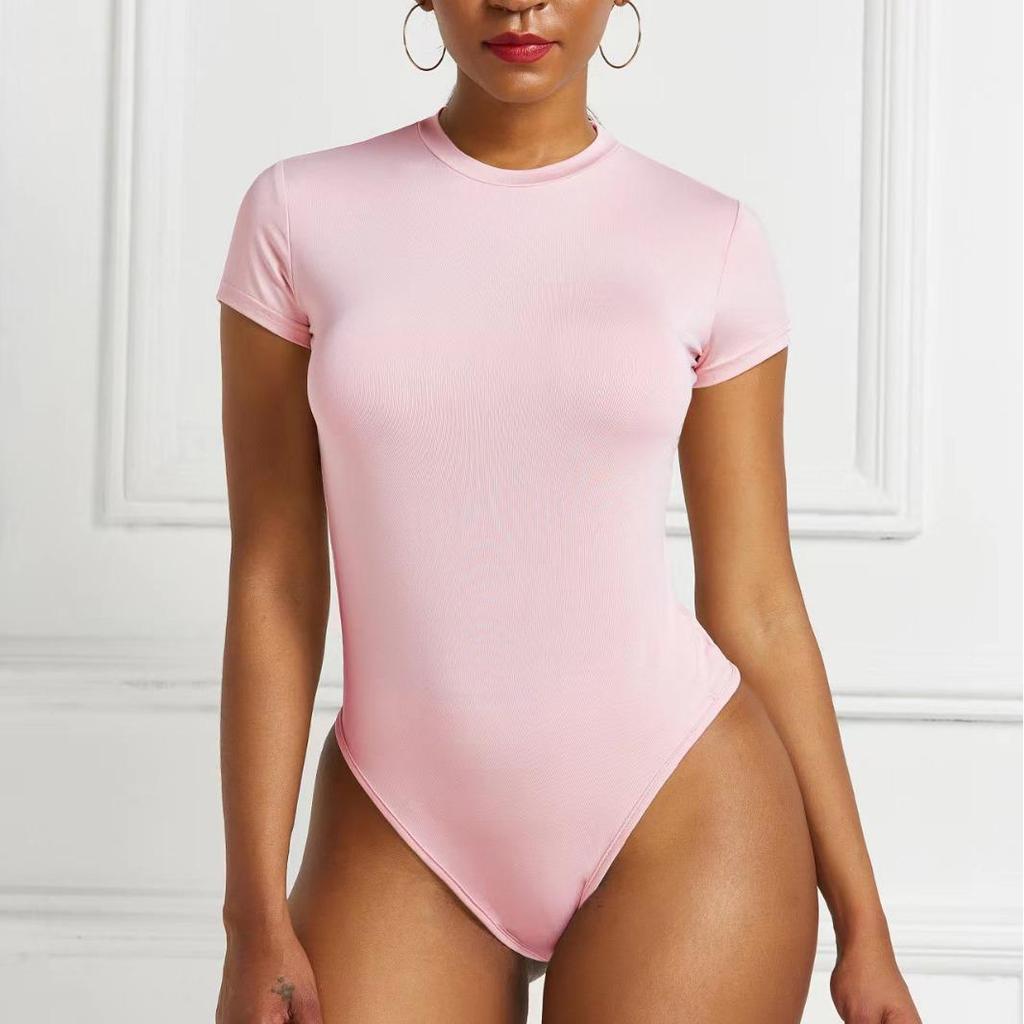 Bestseller Europäischer & Amerikanischer Einfarbiger Rundhals-Body - Body Shaper Basisschicht