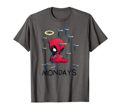Marvel Comics Retro Classic Deadpool Monday Darts Game T-Shirt