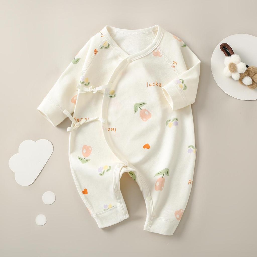 Newborn Baby Jumpsuit - Pure Cotton, Spring & Autumn, 0-6 Months, Base Layer & Crawling Rompers.