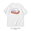 Kawaii Japanese Sushi Sleeping and Drooling Funny Tshirt woUnisex Unisex Summer Fashion Casual Cotton Printed T Shirts Oneck Tee