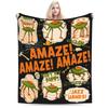 Rockys Project Hail Mary Fists My Bump Aliens Comic Blanket Fleece Air Conditioning Throw Blanket for Sofa Bedroom Bedspread
