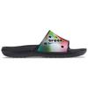 Crocs Colorful Casual Unisex Multi Color Black Slippers 207557-0C4