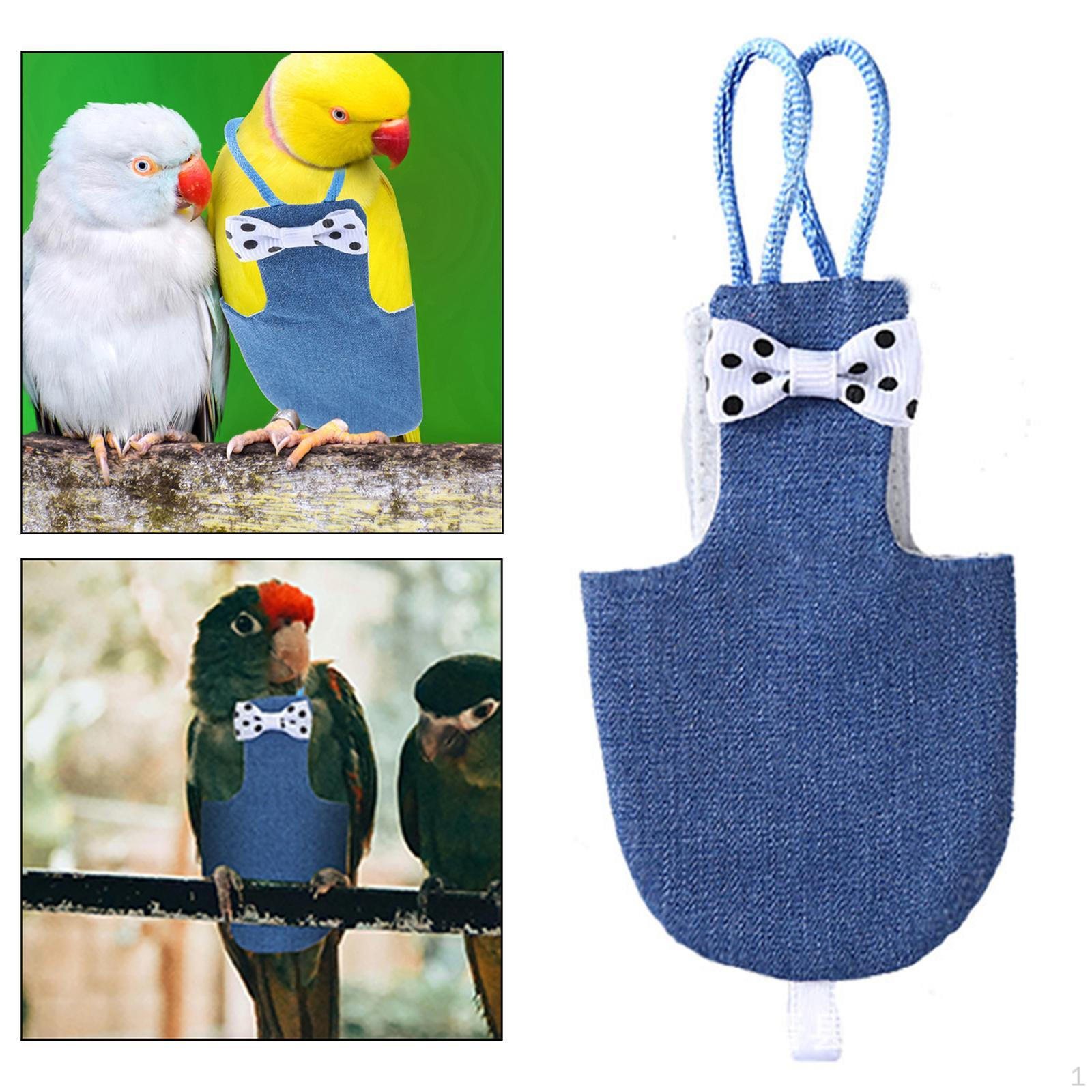 

Одяг для птахів та підгузник для папуг, льотний костюм-шлейка для хвилястих папужок, нерозлучників L