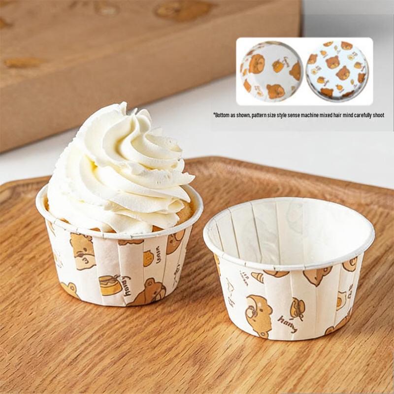 Meidi High-Temperature Rolled Edge Cupcake Muffin Liners