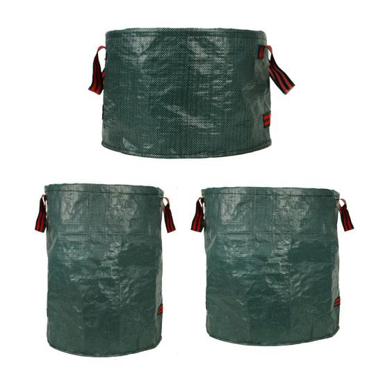 Leaf Collection Bag 13 Gal/32Gal/72 Gal Reusable Yard Waste Bag Heavy-Duty Upright Leaf Collector with 4 Handles for Lawn Garden Maintenance