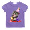 Talking Tom Game T-shirt Game Casual 100%Cotton Tee-shirt  Boys/girls6-12year Old Boy Tees Kids Graphic Printing Tshirt Clothes
