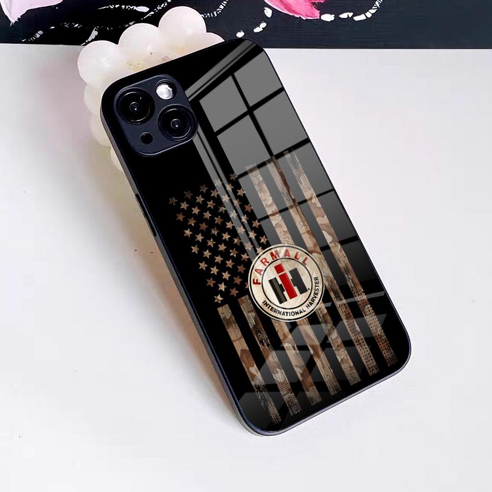 Case IH Tractor Logo Phone Case For IPhone 17 Pro Max 16 15 14 Pro Max 13 11 X Xs Xr 8 7Plus Glass Cover