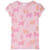 Kids Short Sleeve Pajama In Light Pink Size 92