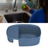 Plastic Sink Drain Basket Saddle Shape Hanging Hook Kitchen Strainer Basket Drain Holes Trays Wet and Dry Separation