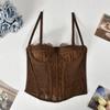 Transparent Lace Camisole Slim fit Suspender Vest Spicy Girl Style Lace Corset  Travel