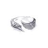 Adjustable Angel Demon Wing Ring Men Women Vintage Retro Style Plated Geometric Statement Jewelry