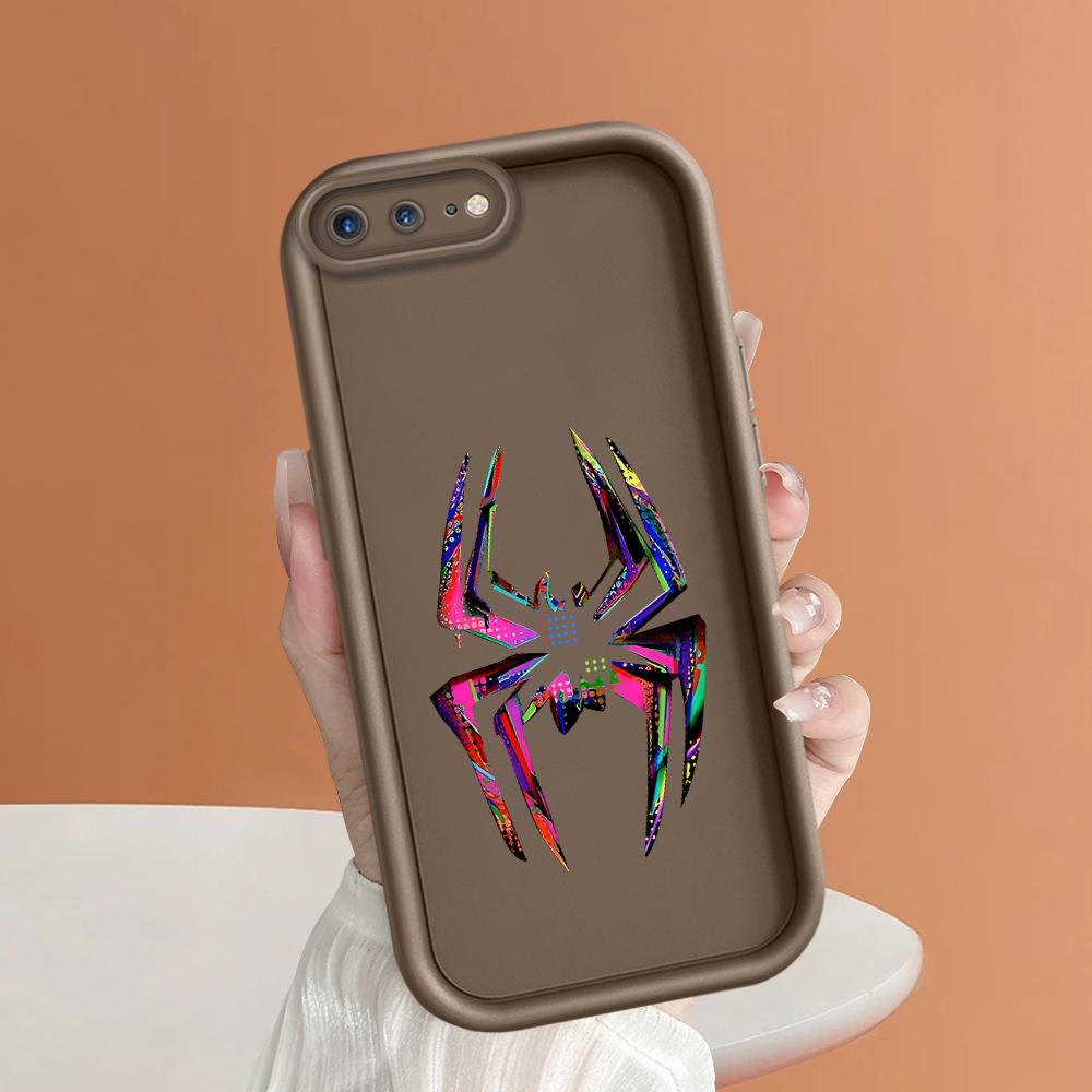 Stylish Colorful Spider Pattern Phone Case for iPhone Samsung Galaxy Xiaomi Redmi POCO HUAWEI Honor Shockproof Rubber Soft Flexible Cover Casing