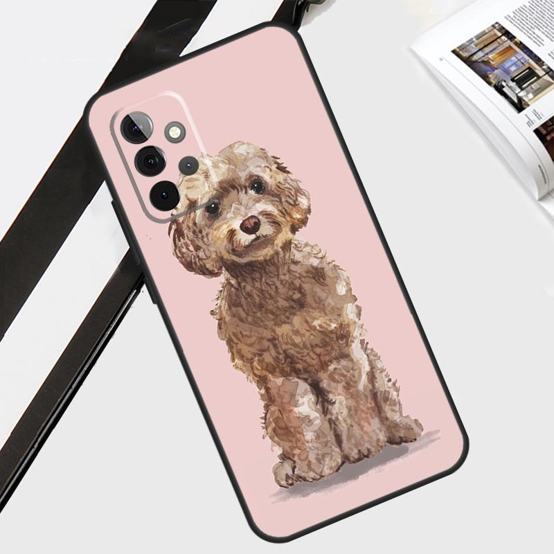 Brown Cockapoo Case For Samsung Galaxy A54 A34 A14 A56 A36 A26 A16 A06 A12 A22 A32 A52 A13 A53 A15 A35 A55