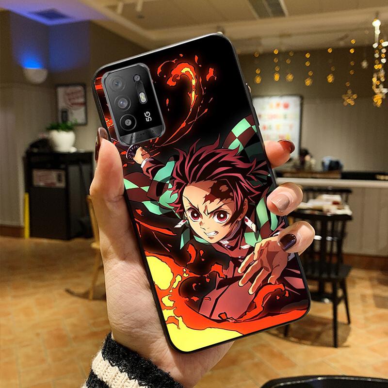 

Чохол для телефону Demon Slayer kimetsu no yaiba Аніме для OPPO A54 A74 A94 A53S A9 A5 A15 A16 A91 A96 A76 Reno8 8Pro Reno2 Z Reno 8 Pro 5G Global