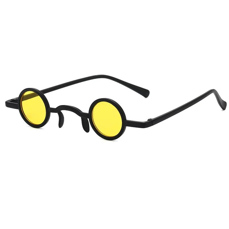Womens Sunglasses Retro Black Metal Steampunk Sunglasses  Fashion Color Mens Round Frame Sun Glasses Lentes  Mujer