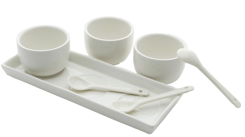 BOWLS CONTAINERS FOR SAUCE AND DIP 3 Pcs SET
