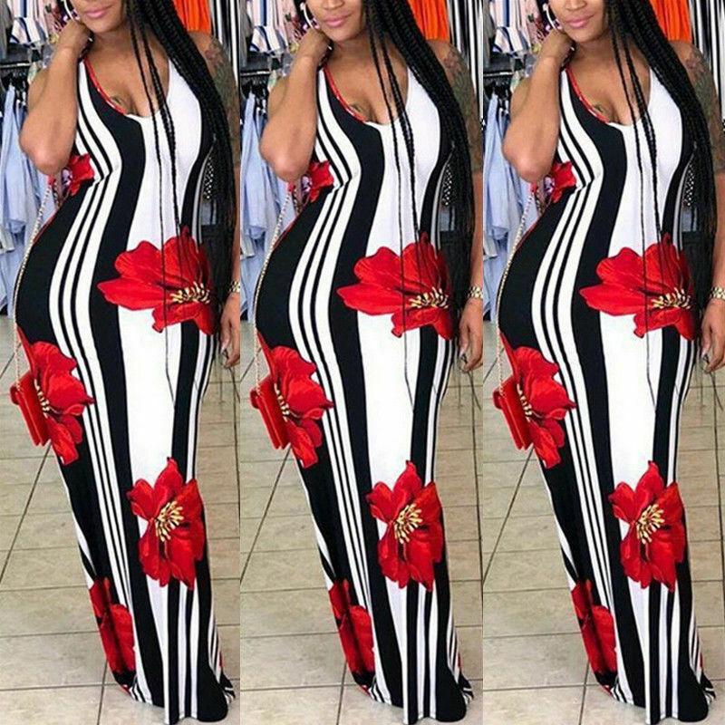 Stunning Plus Size Lady Floral Boho Party Bodycon Maxi Dress For Elegant Occasions