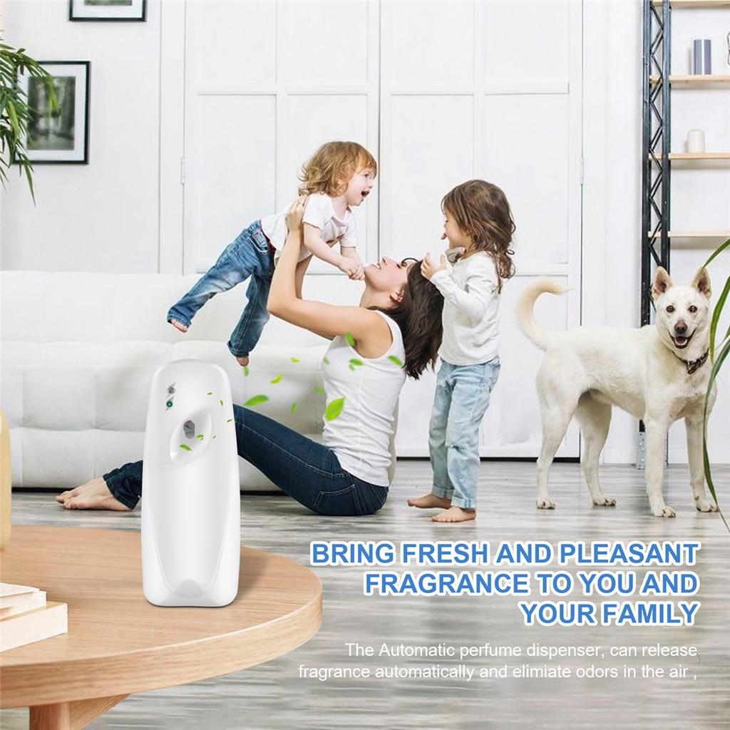 Automatic Perfume Dispenser Air Freshener Aerosol Fragrance Spray For 14Cm Height Fragrance Can (Not Including)