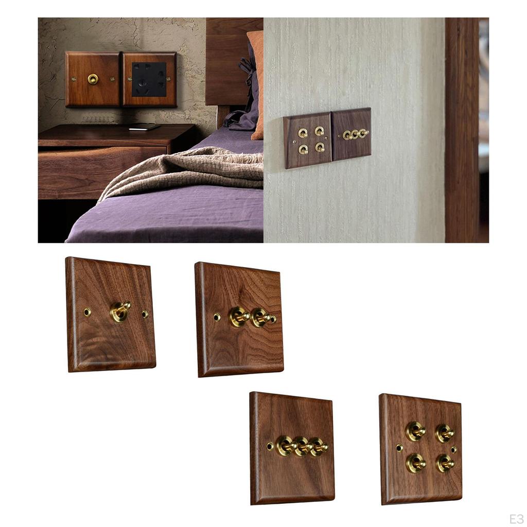 Placă, Semn de ieșire din lemn, design vintage, întrerupător cu pârghie din alamă, placă decorativă de perete pentru cafeneaua hotelului