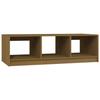 VidaXL Table basse Marron miel 110x50x34 cm Bois de pin massif