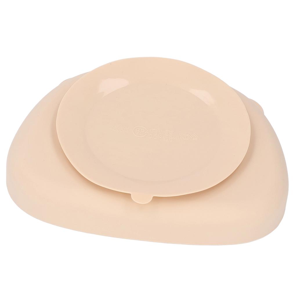 Baby Silicone Plate Panda Shape Silicone Suction Toddler Plate Feeding Supply for Infants