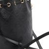 Tory Burch T Monogram Letter Pattern Leather Bucket Bag Mini Women Bags Black 158530-001
