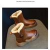 Winter Kids Faux Fur Boots for Girls Kids Plush Lining Ankle Boots Non-slip Breathable School Shoes