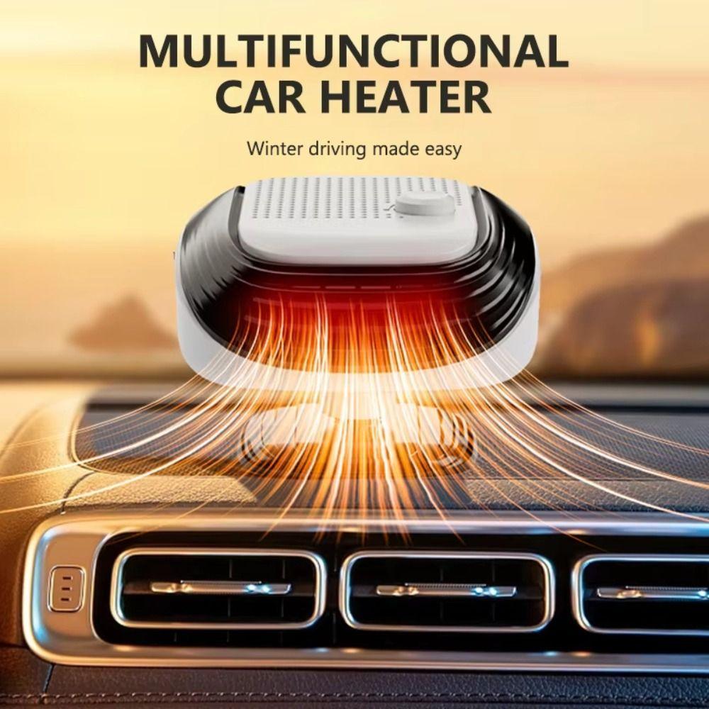 Dual Speed Defroster Fast Heating Windshield Heater Portable Car Heater Front Demister