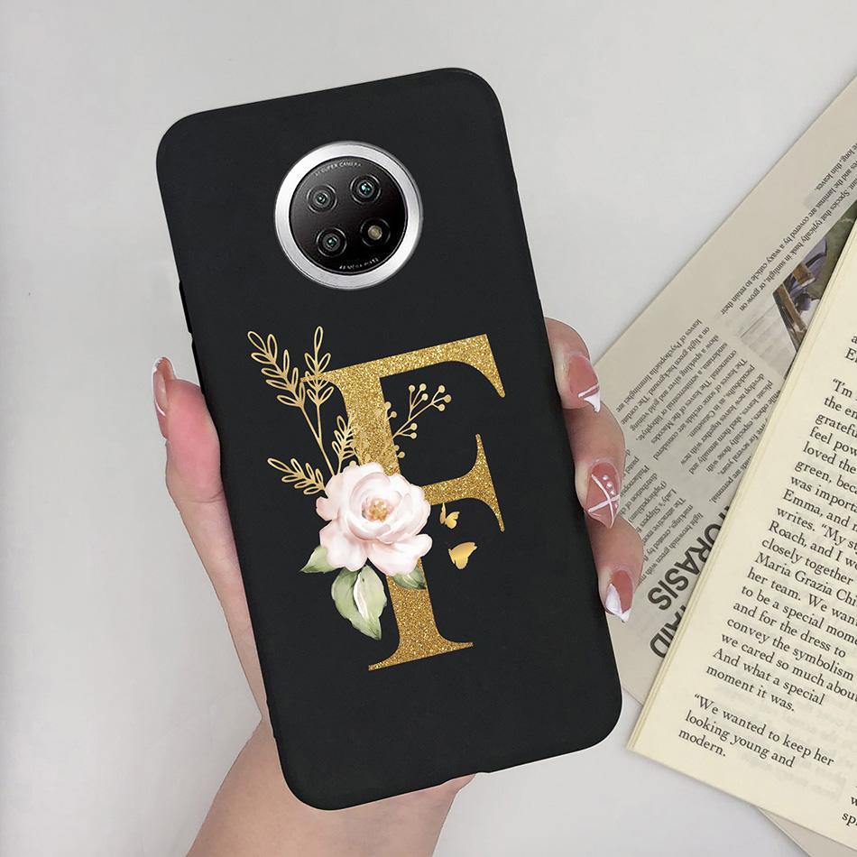 Flower Letters For Xiaomi Redmi Note 9T 5G Case Cover Soft Silicone Bumper Protective Phone Cases For Redmi Note9T 9 T Fundas