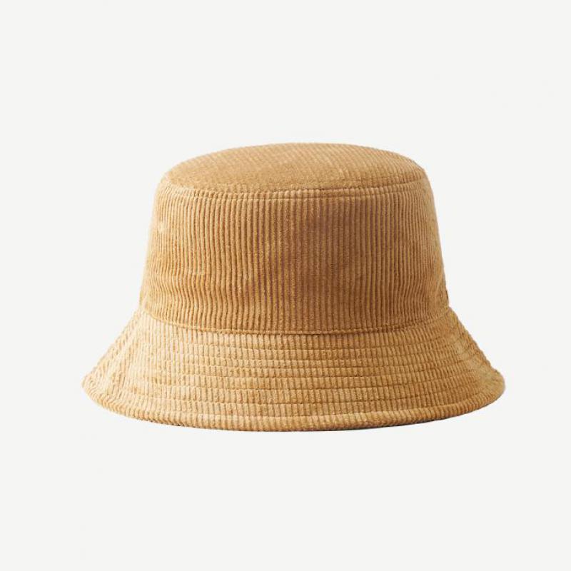 Bucket Hat Men Women Autumn Winter Corduroy Women's Bucket Hat Fisherman Cap Solid Color Casual Simple Sunshade Official-website