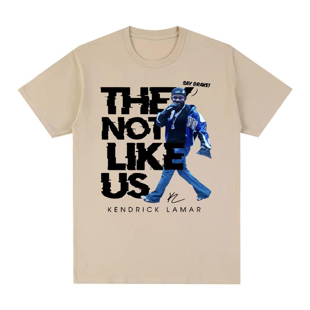 Kendrick Lamar Say Drake They Not Like Us T Shirts Men's Women Oversized Tee Cotton Streetwear Casual Loose Top