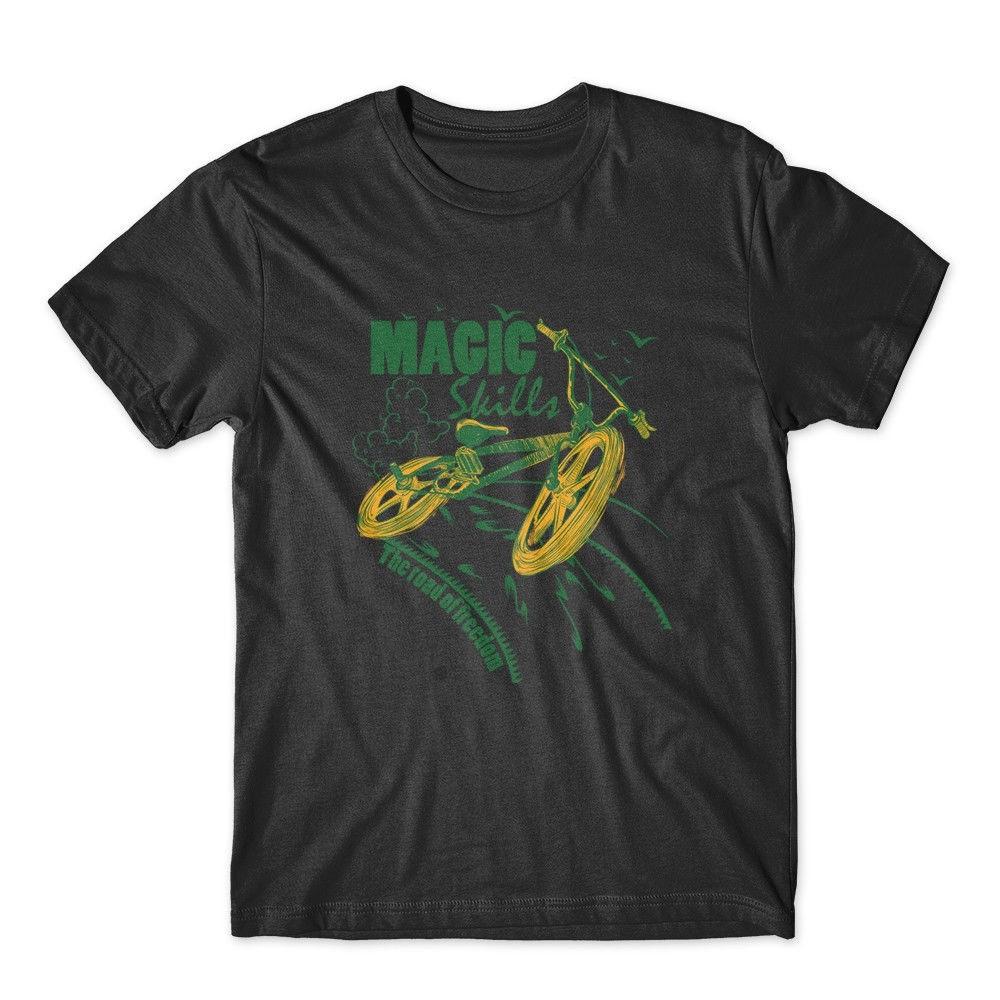 Magic Skills T-Shirt. BMX Bike Shirt 100% Cotton Premium Graphic Tee New