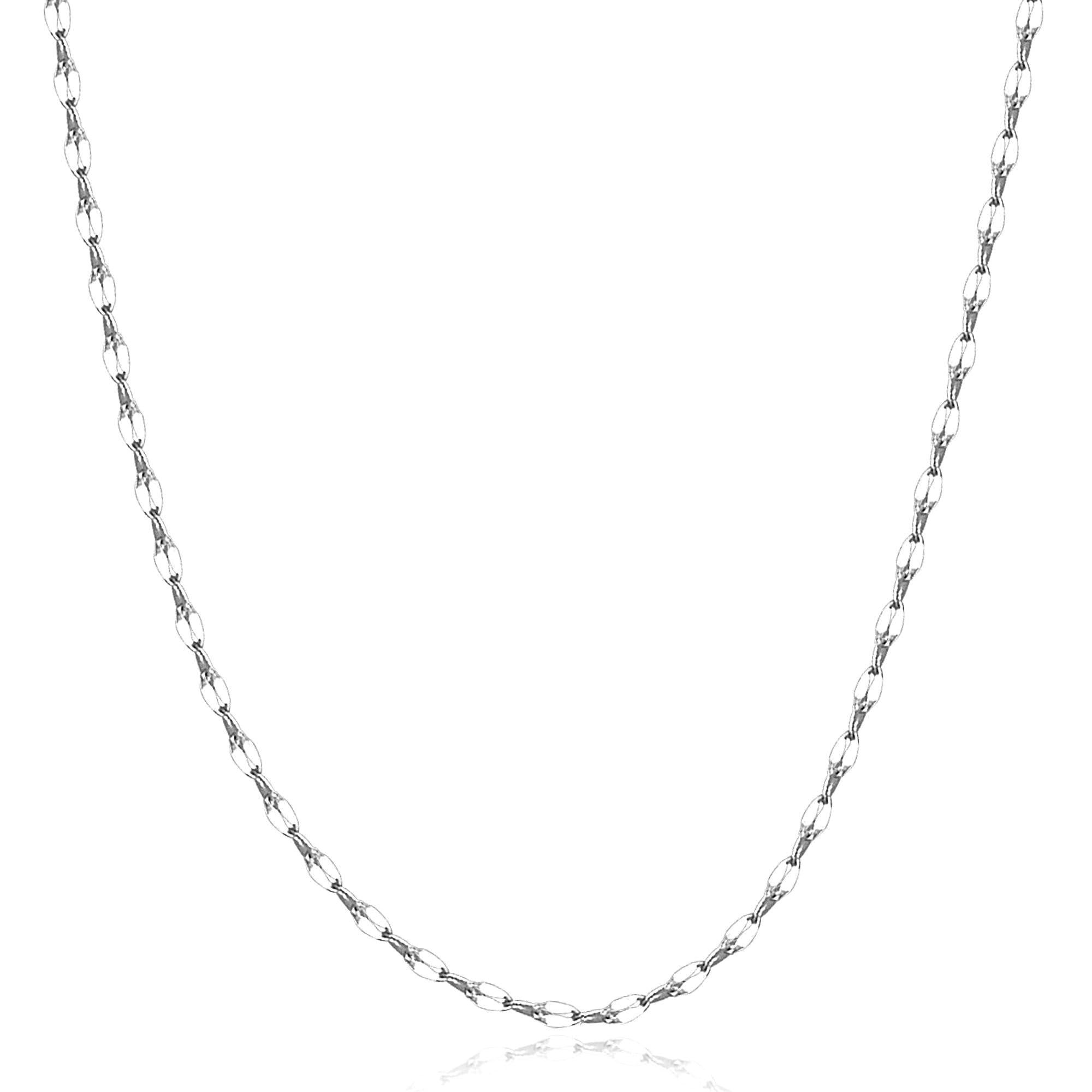 

Necklace for width flower surgical stainless [MAYA&CANA] women, chain, 2mm, silver/gold, chain, steel, 40-80cm (silver, 80cm)