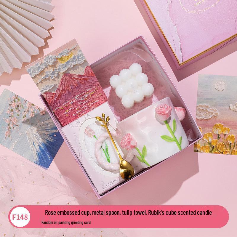 

Ceramic Mug Gift Set for Women s Day